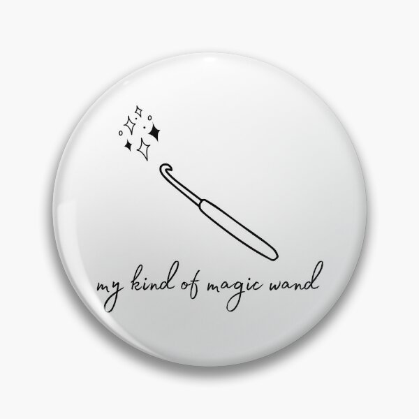 Item preview, my kind of magic (crochet) wand designed and sold by PigeonCanPrint.