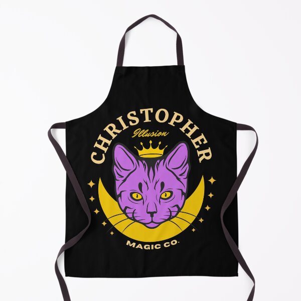 Item preview, CHRISTOPHER NAME: CHRISTOPHER PURPLE CAT FUNNY DESIGN. designed and sold by AlexRelax.