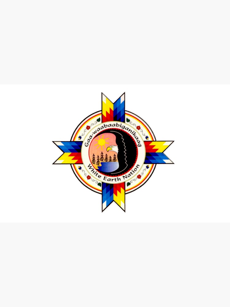 "White Earth Nation Flag" Sticker for Sale by artyflyers Redbubble