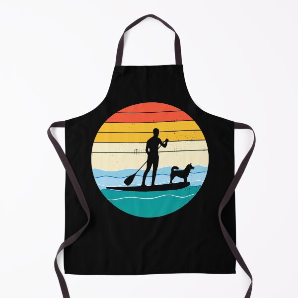 Item preview, Vintage Retro Paddleboarding SUP Paddleboard Dog Surfing designed and sold by TastefulTees.