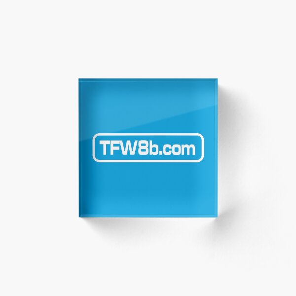 TFW8b.com logo Acrylic Block