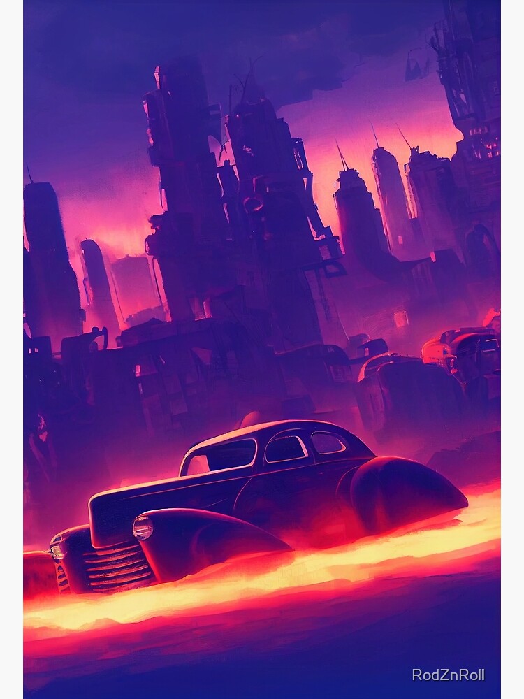 Cyberpunk Hot Rod 2 A Perfect T For All American Industry Fans Photographic Print For 1459