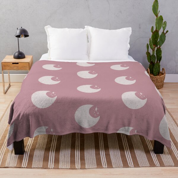 Artikelvorschau, Cosmic Moon Polka Dots Design Soft Aesthetic In Muted Colors Deep Pink entworfen und verkauft von scorpiolane.