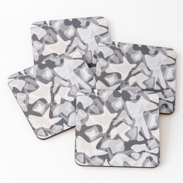 Item preview, Light Grey Abstract Spotted Camouflage pattern designed and sold by fuzzyfox.