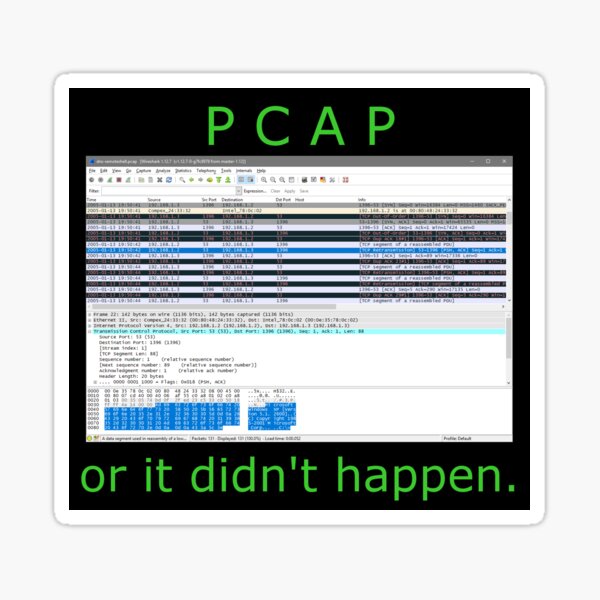 Item preview, PCAP or it didn't happen designed and sold by deftech.