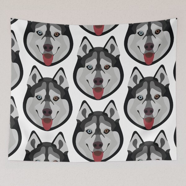 Item preview, Illustration dogs face Siberian Husky designed and sold by GreenOptix.