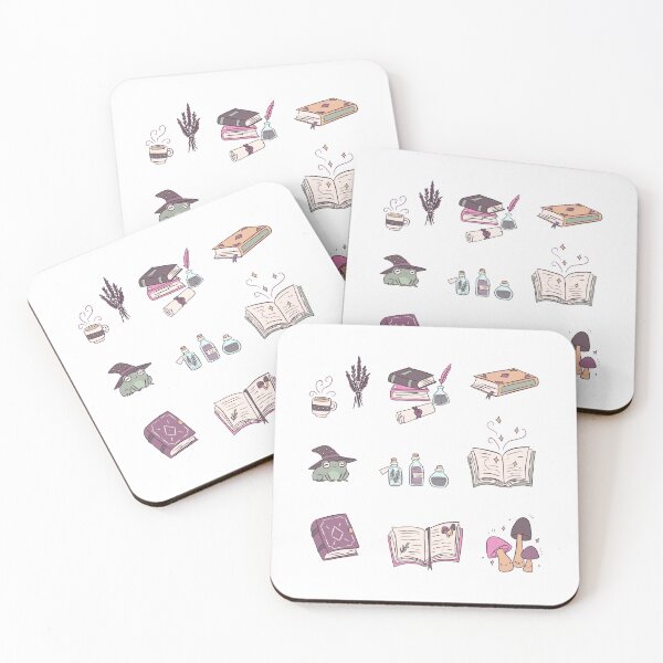 Item preview, Fantasy items - pack of cute fantasy illustration in pastel colorsbooks and potion and mushrooms  designed and sold by Yarafantasyart.