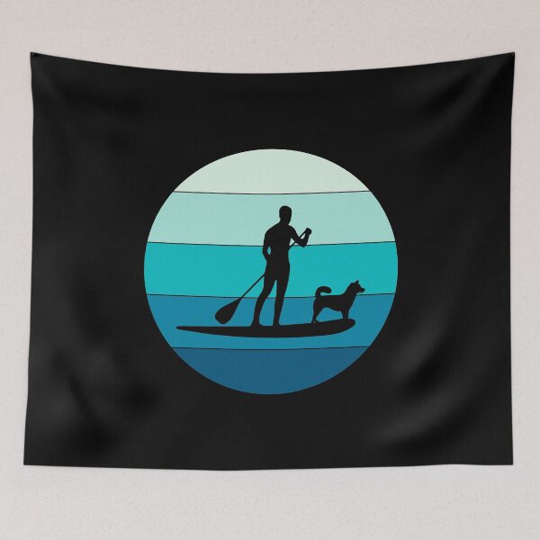 Item preview, Paddleboarding SUP Paddleboard Dog Surfing designed and sold by TastefulTees.