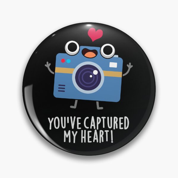 Item preview, You've Captured My Heart Funny Camera Puns (Dark BG) designed and sold by punnybone.