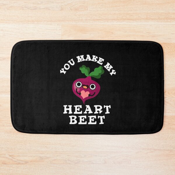 Item preview, You Make My Heart Beet Funny Veggie Puns (Dark BG) designed and sold by punnybone.