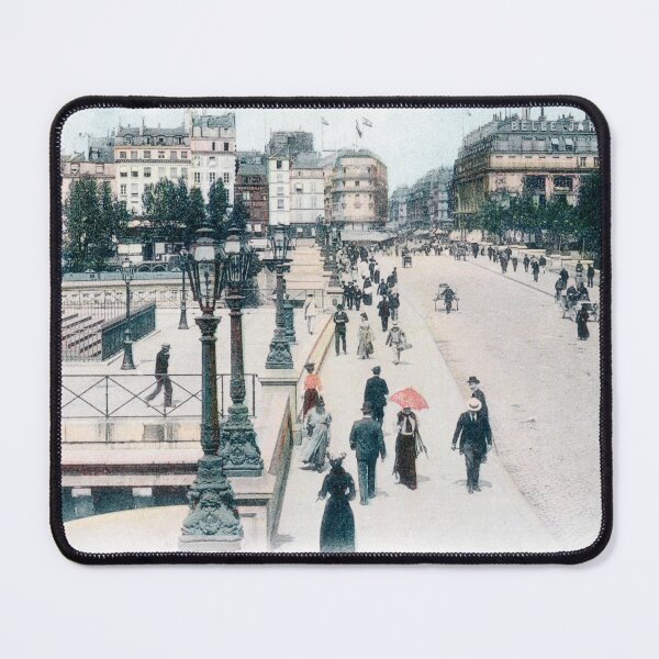 Item preview, 1910 Street Scene on the Pont Neuf, Paris, France designed and sold by historicimage.