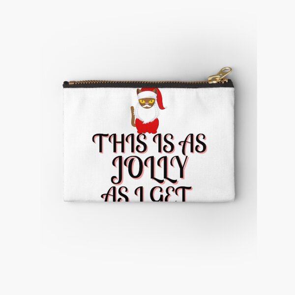 Item preview, This is as jolly as I get. | funny introvert quotes | Christmas cat designed and sold by Confusion-Human.