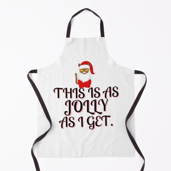 Item preview, This is as jolly as I get. | funny introvert quotes | Christmas cat designed and sold by Confusion-Human.