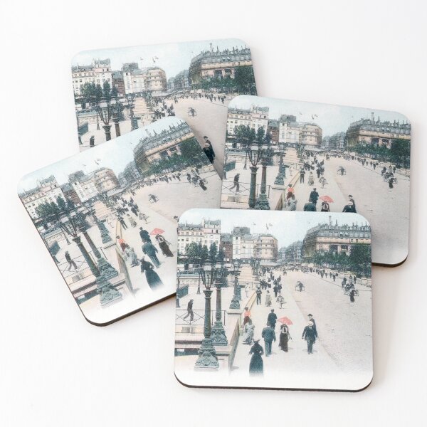 Item preview, 1910 Street Scene on the Pont Neuf, Paris, France designed and sold by historicimage.