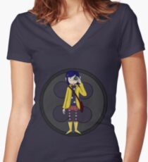 Coraline Women's Fitted V-Neck T-Shirt