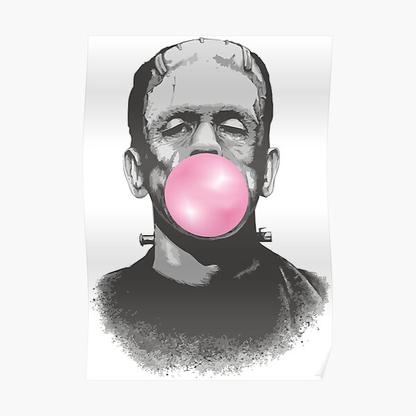 Der Horror von Frankenstein Chewing Gum Poster