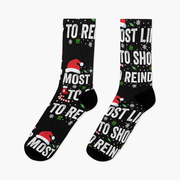 Item preview, Most Likely To Shoot The Reindeer Funny Family Christmas T-shirt designed and sold by KGN  CREATIVITY.