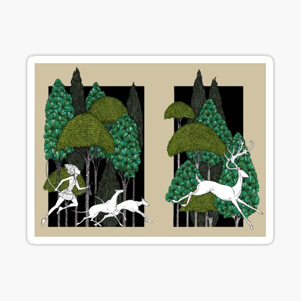 Artemis and the Hunt Sticker