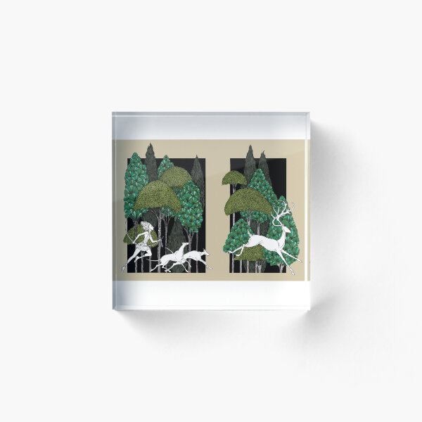 Artemis and the Hunt Acrylic Block