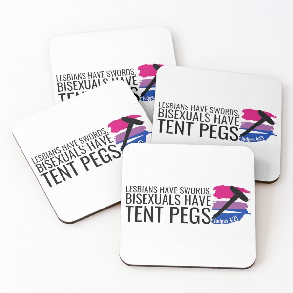Item preview, Bisexuals have Tent Pegs designed and sold by holyqueerit.