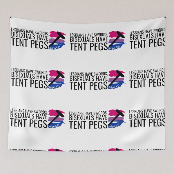Item preview, Bisexuals have Tent Pegs designed and sold by holyqueerit.