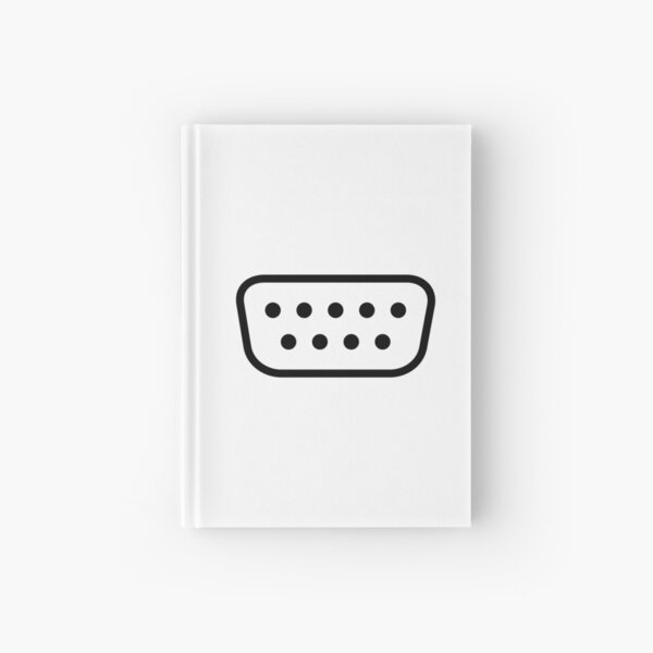 9 way D connector Hardcover Journal