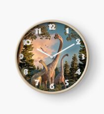 Brachiosaurus Spaziergang Uhr