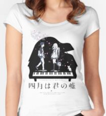 Shigatsu wa Kimi no Uso Women's Fitted Scoop T-Shirt
