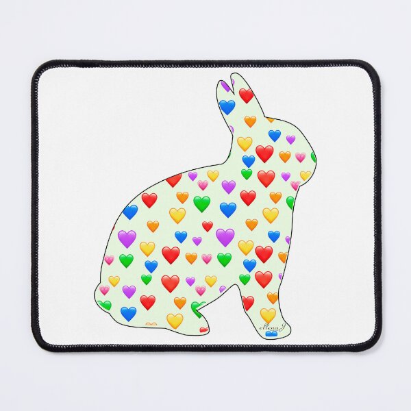 Item preview, Hearts and a Green Bunny designed and sold by Intriguing Eclectives by Janelle K.