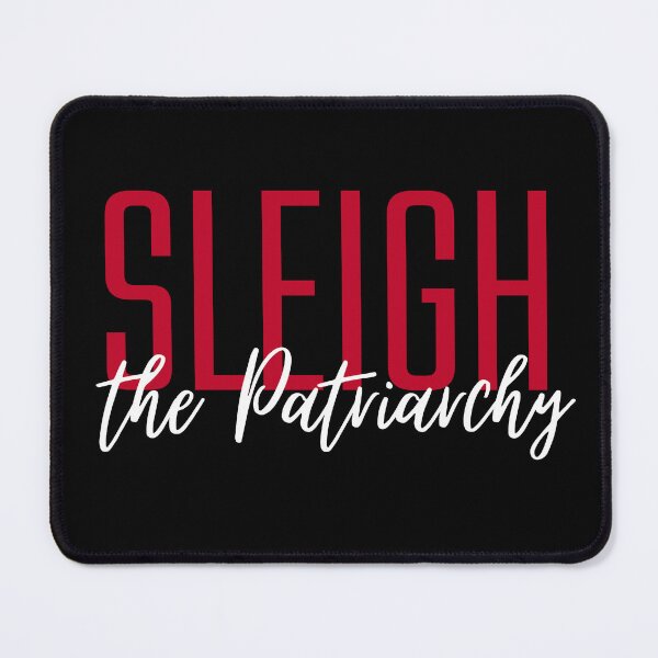 Item preview, SLEIGH THE PATRIARCHY | FEMINIST CHRISTMAS QUOTE designed and sold by Festive Feminist.