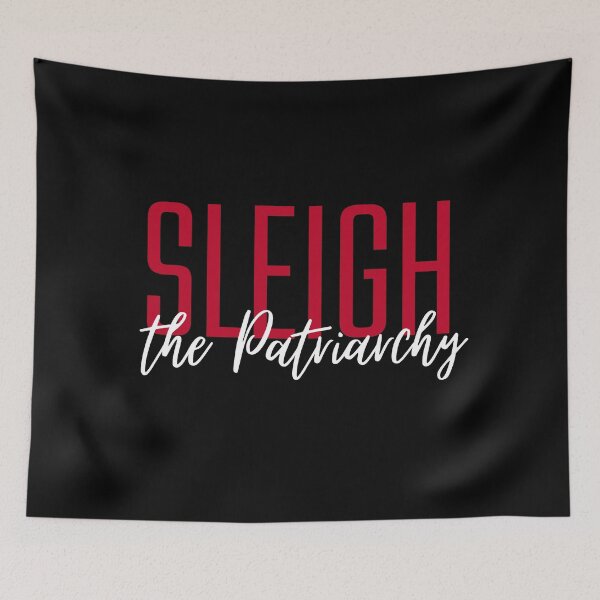 Item preview, SLEIGH THE PATRIARCHY | FEMINIST CHRISTMAS QUOTE designed and sold by Festive Feminist.