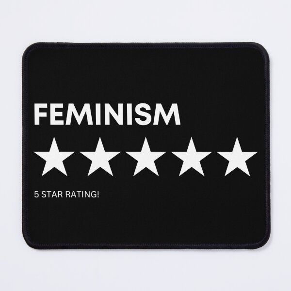 Item preview, FIVE STAR RATING | FEMINISM FIVE STARS designed and sold by Festive Feminist.