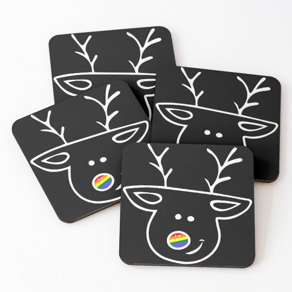 Item preview, RAINBOW NOSE RUDOLPH designed and sold by Festive Feminist.