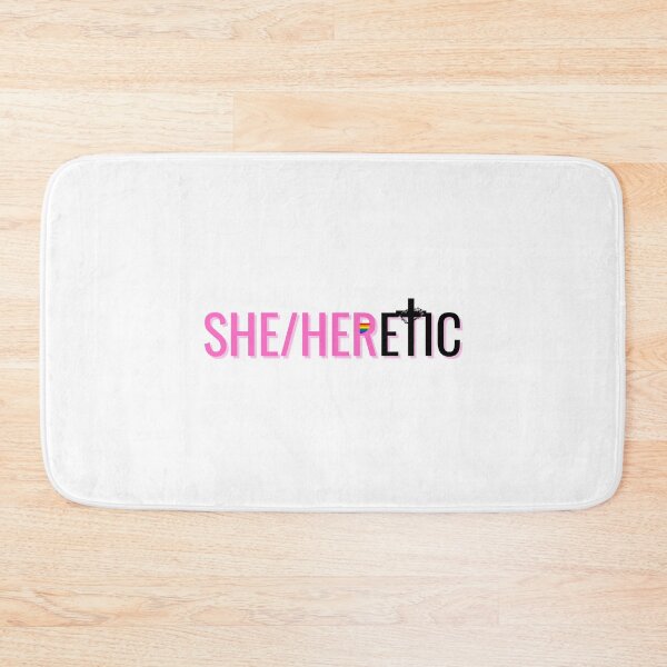 Item preview, She/Heretic Pronouns designed and sold by holyqueerit.
