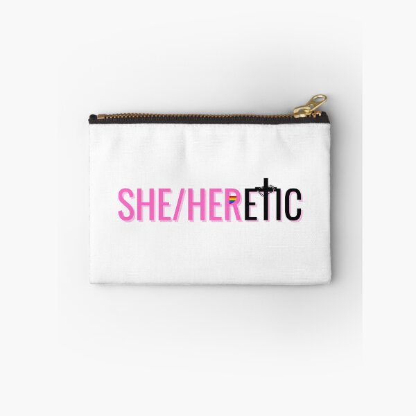 Item preview, She/Heretic Pronouns designed and sold by holyqueerit.