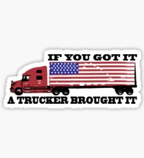 Trucker Design Sticker