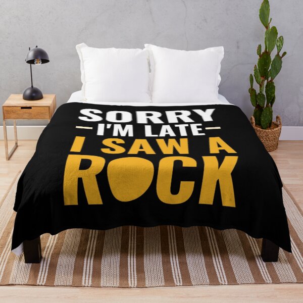 Item preview, Sorry I'm Late I Saw A Rock - Funny Geologist Quotes  designed and sold by chetan786.