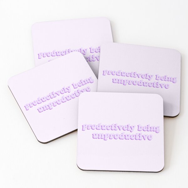 Item preview, Productively being unproductive - purple designed and sold by Cre8iveCat.