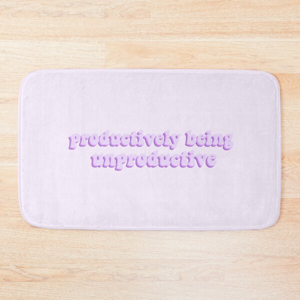 Item preview, Productively being unproductive - purple designed and sold by Cre8iveCat.