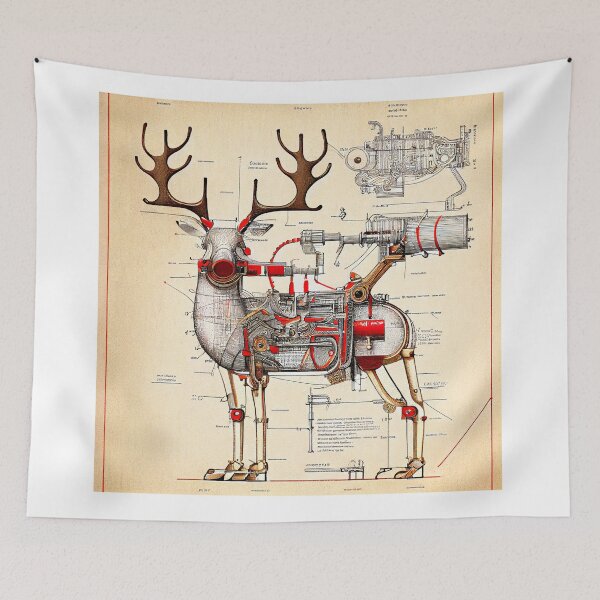 Item preview, Reindeer schematic designed and sold by Patrick Edwards.