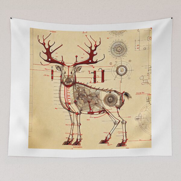 Item preview, Drawing of Santa's reindeer designed and sold by Patrick Edwards.