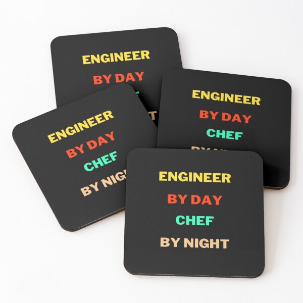 Item preview, Engineer By Day Chef By Night designed and sold by Echo Aesthetics.