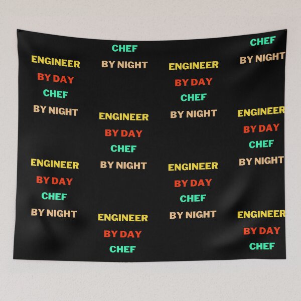 Item preview, Engineer By Day Chef By Night designed and sold by Echo Aesthetics.
