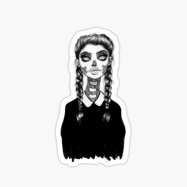 Skull Babe Sticker
