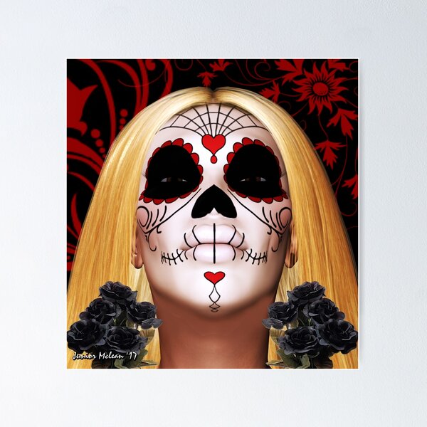 Item preview, The Great Sugar Skull Lady designed and sold by Junior's Digital Designs.