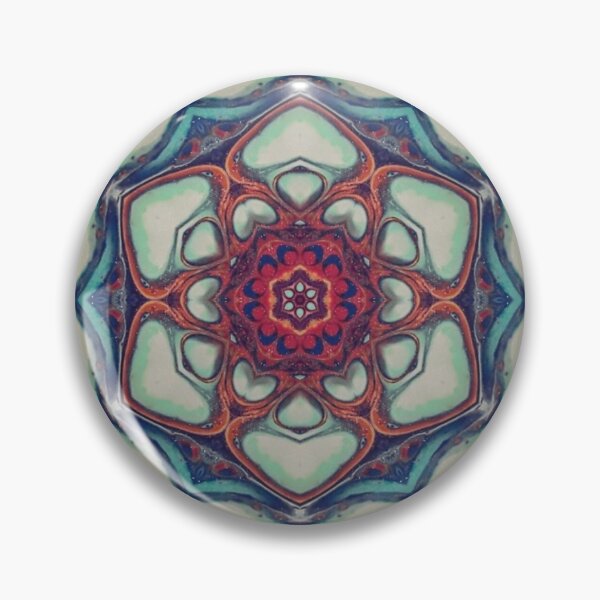 Item preview, 2446 - Vibrant Cyan Contrasting Kaleidoscope Design designed and sold by 44scarab.