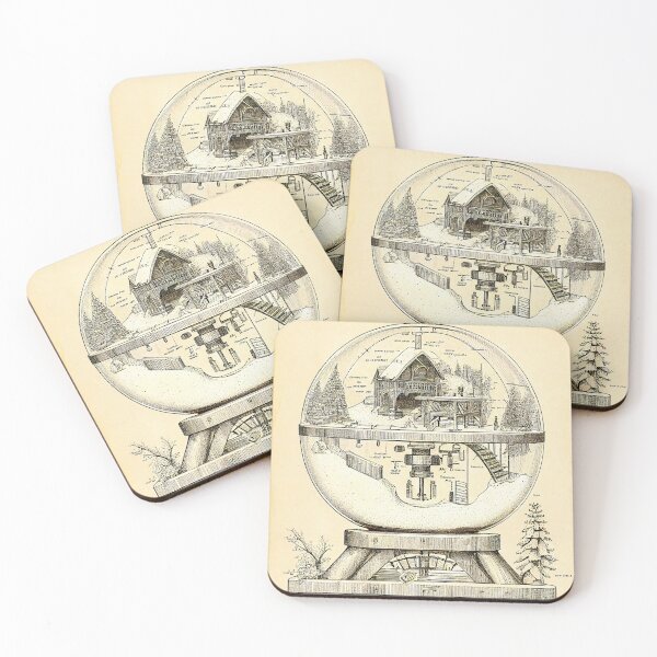 Item preview, Schematic of a snow globe designed and sold by Patrick Edwards.