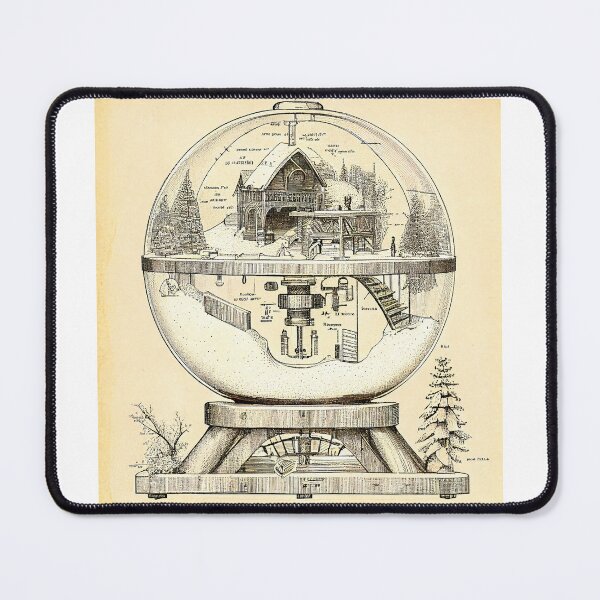 Item preview, Schematic of a snow globe designed and sold by Patrick Edwards.