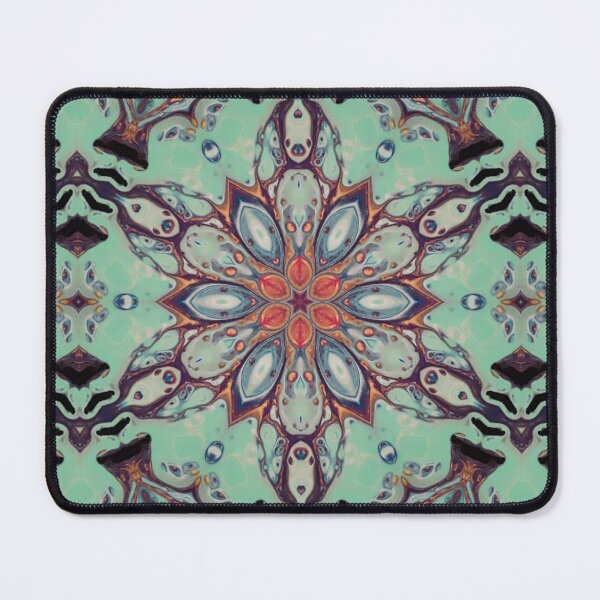 Item preview, 2447 - Vibrant Cyan Contrasting Kaleidoscope Design designed and sold by 44scarab.