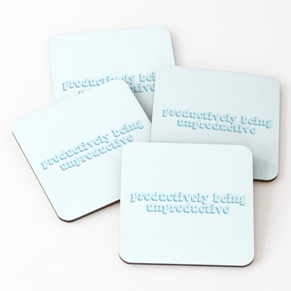 Item preview, Productively being unproductive - blue designed and sold by Cre8iveCat.